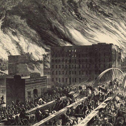 El incendio de Chicago en 1871